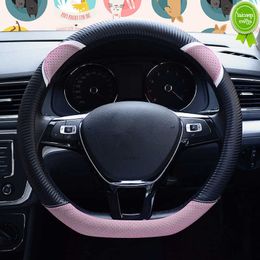 New Cute Cartoon Cat Ear Steering Wheel Cover for Four Seasons Universal 38cm Women Car-Styling Steering-Wheel Covers Accessories