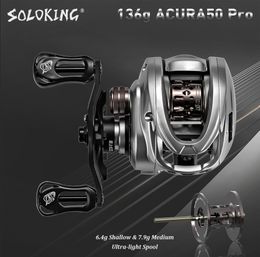 Baitcasting Reels SOLOKING Acura Fishing 136g Ultra Light BFS Reel 7.1 8.1 Gear Ratio 11 1BB 4KG Power Baitcaster 230613