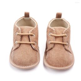 First Walkers 0-18Ms Baby Toddler Born Infant Boy Girl Shoes Ribbed Solid Soft Sole Crib Autumn Spring
