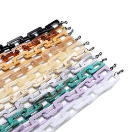 Eyeglasses chains Fashion Multicolor Acrylic Sunglasses Chain Women Thick Eyeglasses Chain Anti-slip Eyewear Cord Holder Neck Strap Accessories 230612