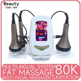 Other Massage Items 3 in 1 80K Cavitation Slimming Machine Ultrasonic Body Shaping Massage RF Skin Tightening Lifting Device with Stand 230608