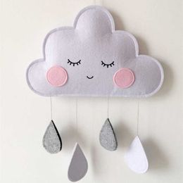 Garden Decorations Nordic Style Children Tent Hanging Decoration Cloud Raindrop Girl Room Decor Baby Tent Ornament Photography Prop