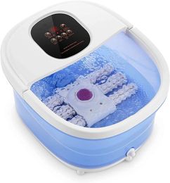 Massager Gasky Foot Massager With Heated Bubble Vibration Adjustable Time And Temperature LED Display Home Foot Massage Tub