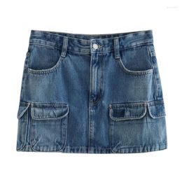 Women's Shorts 2023 Women High Waist Slim And Versatile Casual Workwear Jeans Half Skirt Summer Street Short Skirts
