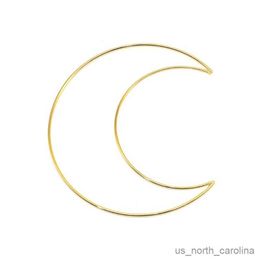 Garden Decorations Moon Hoop Circle Ring Moon Shaped Frame 50-200mm R230613