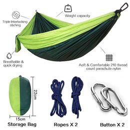 Hammocks 270*140 hanging hammock Portable Hammock bed Camping Survival Garden outdoor Hunting Leisure Sleeping Hammock