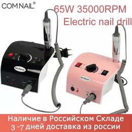 Nail Art Kits 65W Electric Drill Machine 35000 RPM Manicure Milling Cutter Pedicure Kit File Tool 230613
