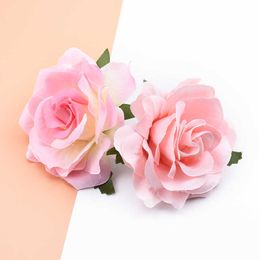 Dried Flowers Silk Roses Plants Wall Home Decor Wedding Bridal Accessories Clearance Diy Wreath Needlework a Cap Artificial