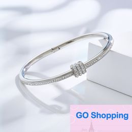 All-match Foreign Trade New Mud Diamond Nail Bracelet Female Electroplated 18K Gold Full Diamond Small Waist Bracelet