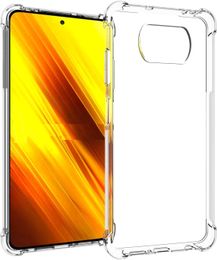 Clear Phone Case For Xiaomi Note 10 Lite Note 9 Pro Max For Redmi 9C 10T Pro Soft Flexible TPU With Airbags Shockproof Transparent Anti-Yellowing Phone Cover