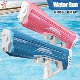 Sand Play Water Fun Electric Water Gun Automatic Water Absorption Spray Gun Swimming Pool Play Water Adult Toys Outdoor Games High Pressure Kid Gift 230612