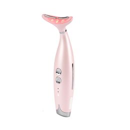 Face Care Devices 4 In 1 Led Neck Lift Skin Rejuvenating Anti Ageing Device RF EMS Lifting Vibration Machine Reduce Double Chin Wrinkle 230613