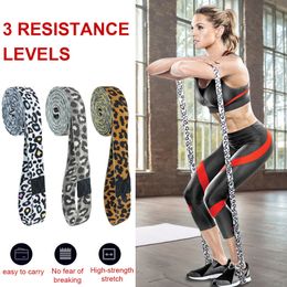 Resistance Bands 3pcs Leopard Training Fitness Exercise Gym Strength Stretch for Home Pilates Sport Workout Equipment 230612