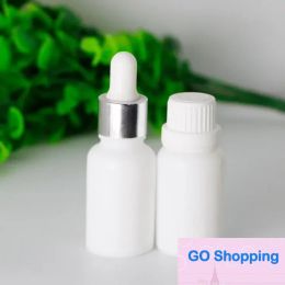 White Porcelain Glass Bottles 15ml Pipette Dropper Essential Oil Container 0.5OZ Empty Juice Bottles 468pcs/Lot