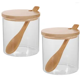 Dinnerware Sets Glass Jar Seasoning Jars Condiment Storage Sugar Container Containers Salt Holder