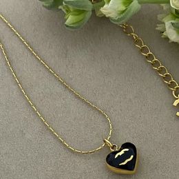 Brand Pendants Double Necklaces Designer Letter Choker Pendant Necklace Heart Chain Jewelry Womens Accessories Gifts Wedding