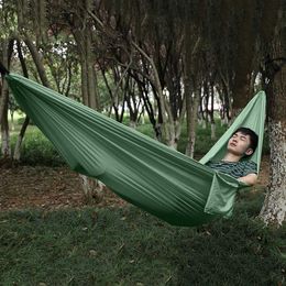 Hammocks Upgrade Camping Hammock Outdoor Tourist Tree Hanging Hammocks Portable Hammock For Backpacking Travel Rope