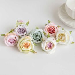 Dried Flowers 100Pcs Silk Rose Artificial Diy Candy Box Christmas Decortion for Home Wedding Bridal Accessories Clearance