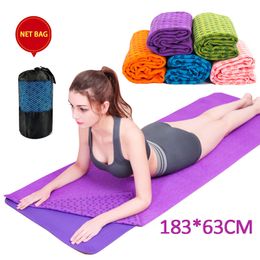 Yoga Blankets yoga Towel NonSlip AntiSlip Waffle Texture 100 Absorbent Odorless Microfiber Blanket Cushion Pilate 230612