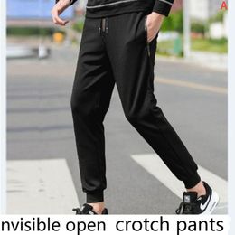 Pants Men's Pants Invisible Zipper Crotch Pants Outdoor Sex Free Casual Pants Outdoor Dating Convenient Pants Mens Underwear Passion