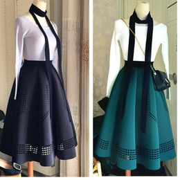 Skirt 2023 Elegant Korean Spring Skirts Womens Hepburn Style Vintage High Waist Tutu Skirt Space Cotton Quality Tutu Free Shipping