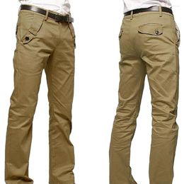Men's Pants Mens Cargo Combat Work Trousers Chino Cotton Pant Wear Slim Fit Dress