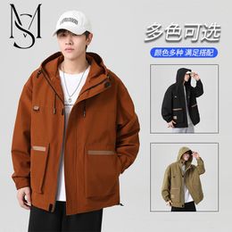 Men's Jackets Men's Work Clothes In Spring And Autumn Wind-proof 2023 Fashion Brand Hooded Jacket