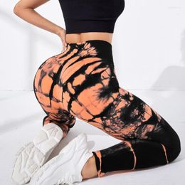 Active Pants High Waist Seamless Leggings Sport Women Fitness Female Running Training Tights Gym Tie-dye Yoga