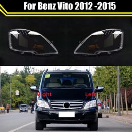 Car Headlight Cover Lens Glass Shell Front Headlamp Transparent Lampshade Light Lamp For Mercedes-Benz Vito 2012-2015