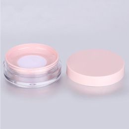 10g Plastic Empty Powder Case Face Powder Makeup Jar Travel Kit Blusher Cosmetic Makeup Containers with Sifter powder puff and Lids Nhdkd