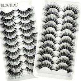 False Eyelashes 10 Pairs Invisible Band Lashes Makeup Cilios 3D Mink Fake Transparent Terrier Natural Long Maquiagem