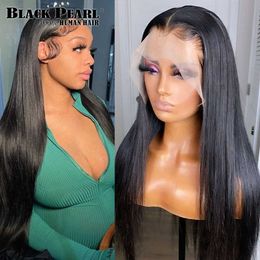 Lace Wigs Transparent Lace Wigs Glueless Bone Straight Lace Front Wig Human Hair Lace Frontal Wigs For Women Human Hair Wigs On Sale Z0613