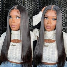 Transparent Lace Wig Brazilian Lace Front Human Hair Wig For Women Bone Straight Lace Front Wig 13x4 HD Lace Frontal Wig