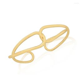 Bangle Simple Jewelry Gold Color Bangles For Women Vintage Hollow Out Adjustable Girls Accessories