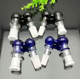 Glass Smoking Pipes Manufacture Hand-blown bongs Colored mushroom glass adapter