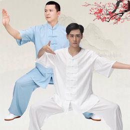 Ethnic Clothing Chinese Traditional Tang Suit Clothes Unisex Tai Chi Martial Arts Practise Costume Men's Women's Loungewear