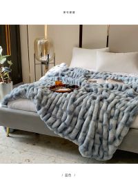 Thickening Home Fur | Winter Light Luxury Blanket Imitation Rabbit Hair ins Thickened plush Warm Blanket Midday Sleeping Bed Cover Blanke 150&200