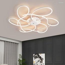 Chandeliers MDWELL Modern Led Chandelier For Living Room Decoration Bedroom Home Decor Nordic Ceiling Smart Alexa 110-220V