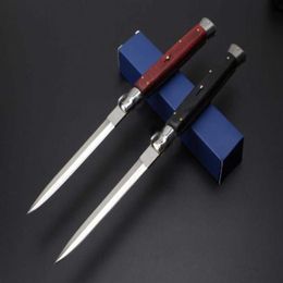 Coltello Qualità Italiano C81 Campeggio AB Mafia Pieghevole Buono Tattico Stiletto Orizzontale 440C Lama Pollici Auto Survival Coltelli da caccia 259i