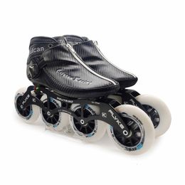 Inline Roller Skates Zip CITYRUN Vulcan 6-layer Carbon Fibre Inline Skates Shoes White Black Blue Red 4 Wheels 90mm 100mm 110mm Race Patins MPC 230612