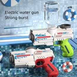 Sand Play Water Fun New Electric Automatic Gun Children Outdoor Beach Large-capacity Swimming Pool Summer Toys For Boys R230613