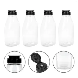 Dinnerware Sets Honey Bottle Reusable Squeeze Bottles Mel Jam Dispensers Kitchen Accessories Portable