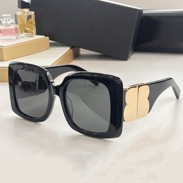 Top Quality Designer BB Sunglasses Black White Oversized Frame Eyeglasses Men Women Party Wedding Dress Glasses with Box BB0209S