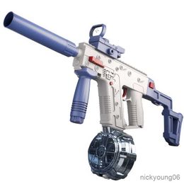 Sand Play Water Fun Summer Fully Automatic pistol Electric Gun Continuous Firing Space Party Game Splashing Kids Toy Boy Gift R230613