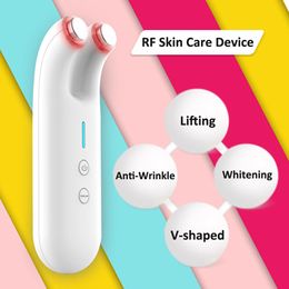 Face Massager Radio Frequency Skin Care Machine EMS Micro Current Lifting Tighten Wrinkle Removal Device Eye Neck Massage 230612