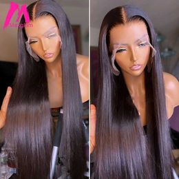Lace Wigs Straight Lace Front Human Hair Wigs for Women 30 40 Inch Brazilian Natural Hd Glueless Transparent 13x4 Lace Frontal Wig Z0613