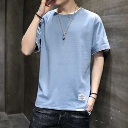 2023 New Short Sleeve mens t shirt Mens Summer Thin designer shirt Ice Silk Fashion Brand Half Sleeve Pure Cotton tshirt Men's Ice Feel polo shirt