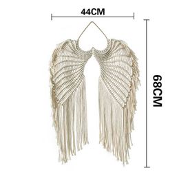 Garden Decorations Wall Hanging Angels Wing Woven Wall Decor Home Decoration Apartment Living Bedroom Dreamcatchers