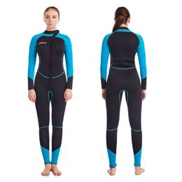 Wetsuits Drysuits Women Wetsuits 3MM Neoprene Surfing Swimming SUP Full Suit Keep Warm Front Zipper For Scuba Diving 230612