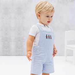 Jerseys Baby Boy Clothes Children Sets Boutique Cotton Short Sleeve Casual Infant Shirt Pants Suits Spanish Birthday Party Clothing L216 230613